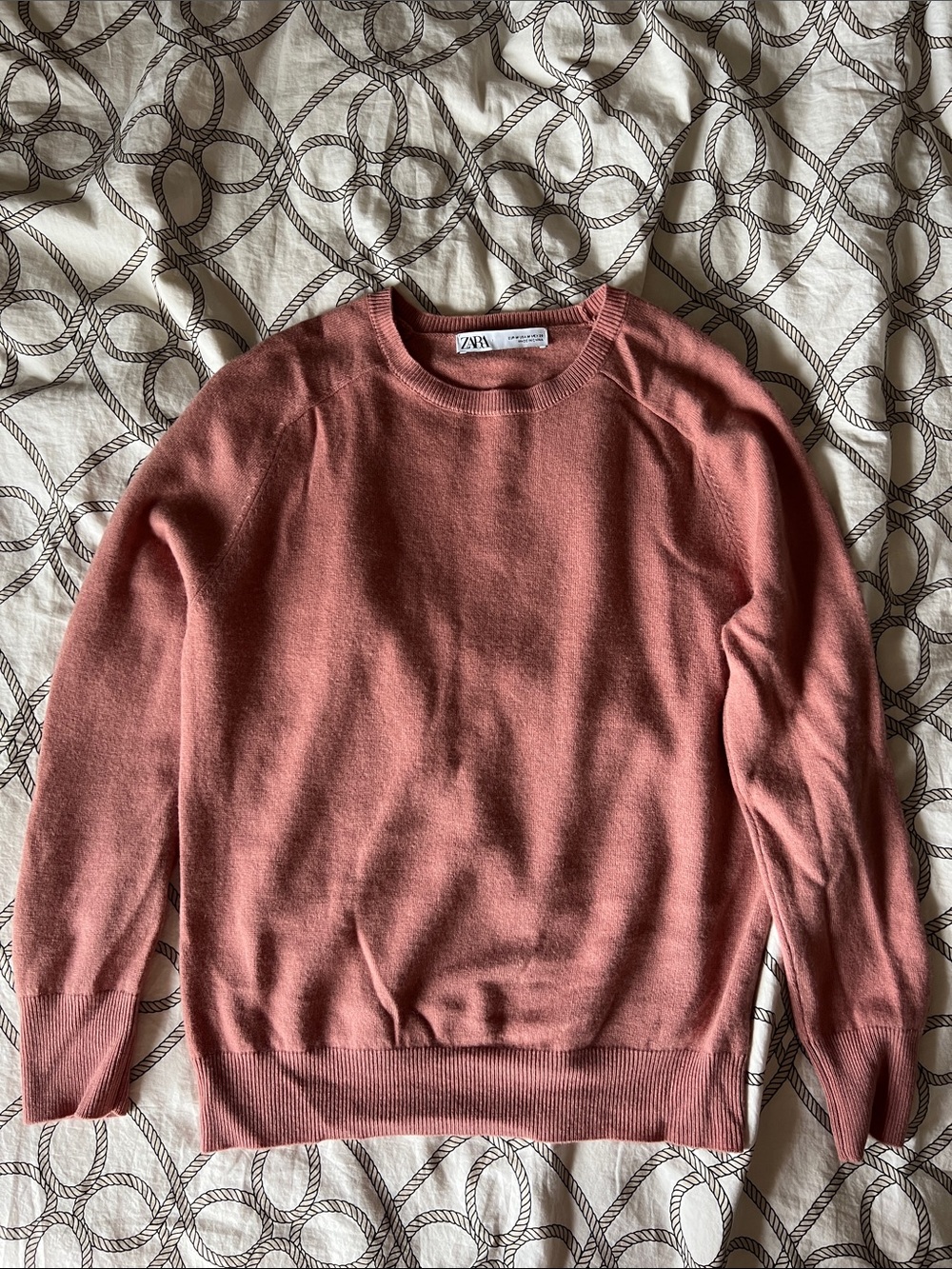 Zara Rosewood Crewneck Sweater - Pink